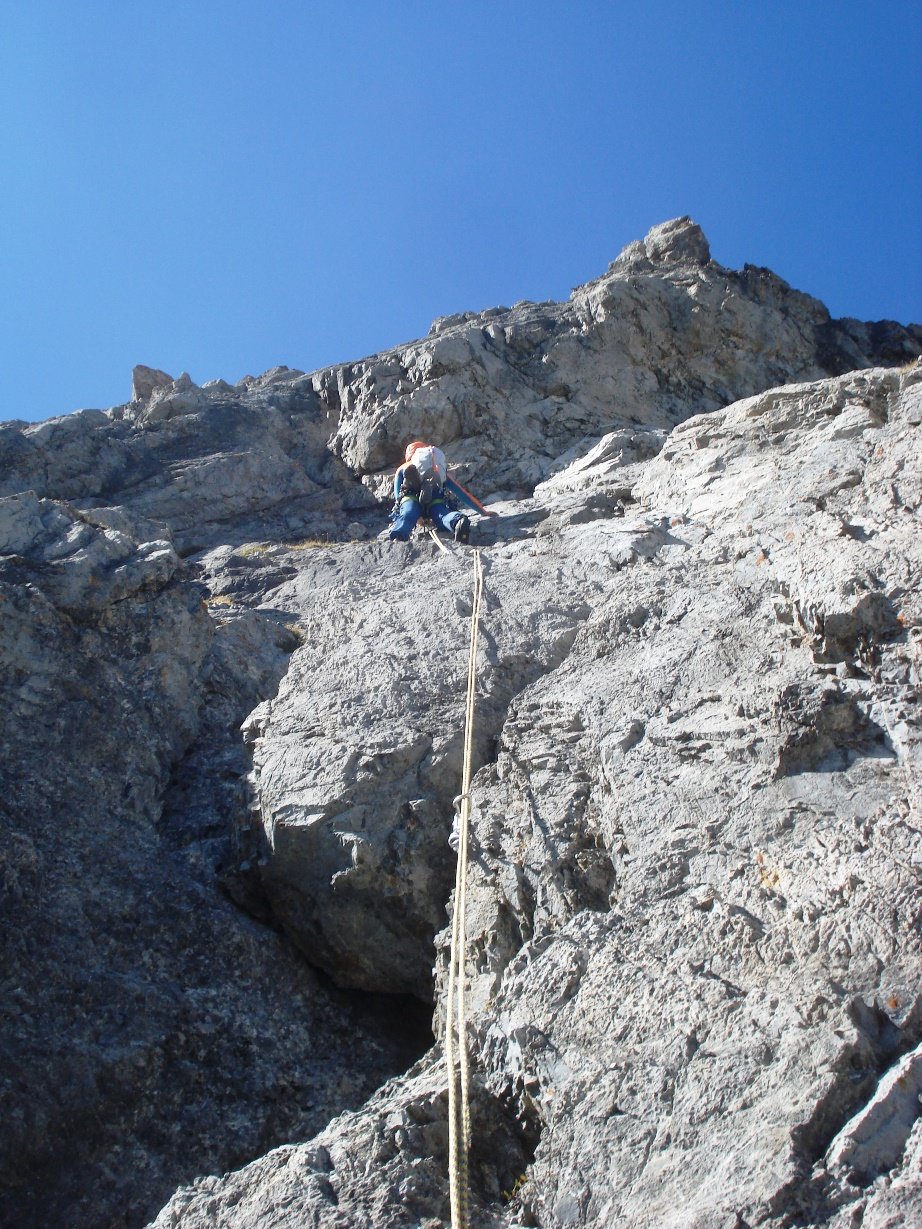 Su L1, da lì si va a sx a prendere il filo di sperone