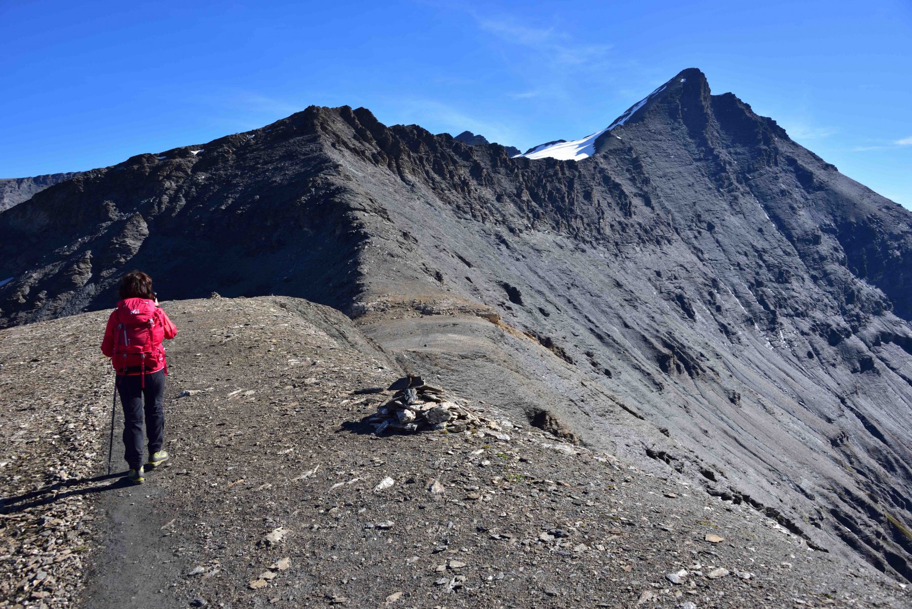 La cresta Ovest della Grande Sassiere dalla spalla q.3129.