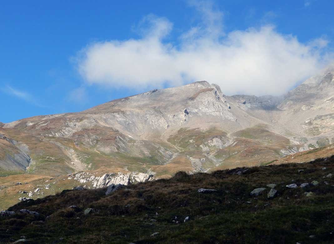 montagnes des glaciers dal percorso di salita