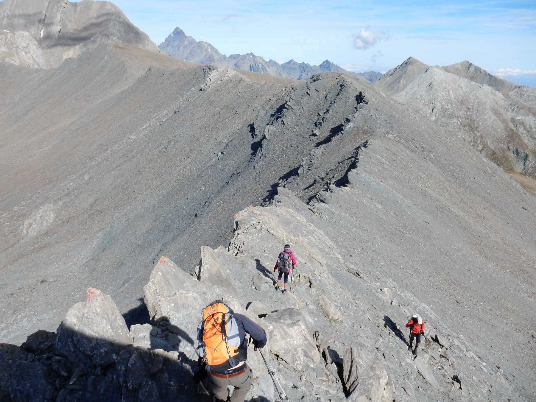 Sulla facile cresta che traversa verso il Biv.F.Boerio.