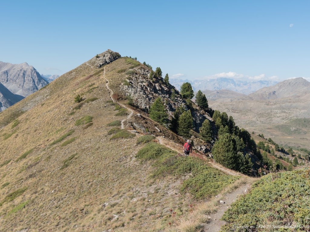 Sulla dorsale verso la Fournier...