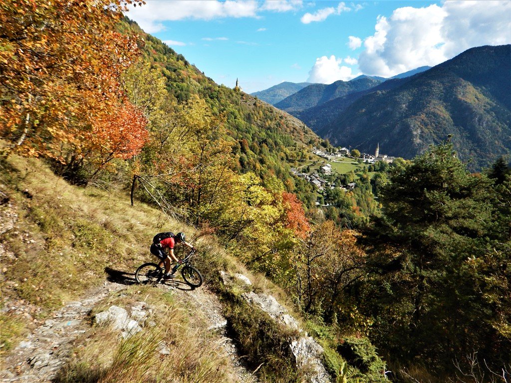 La discesa finale su Paschero