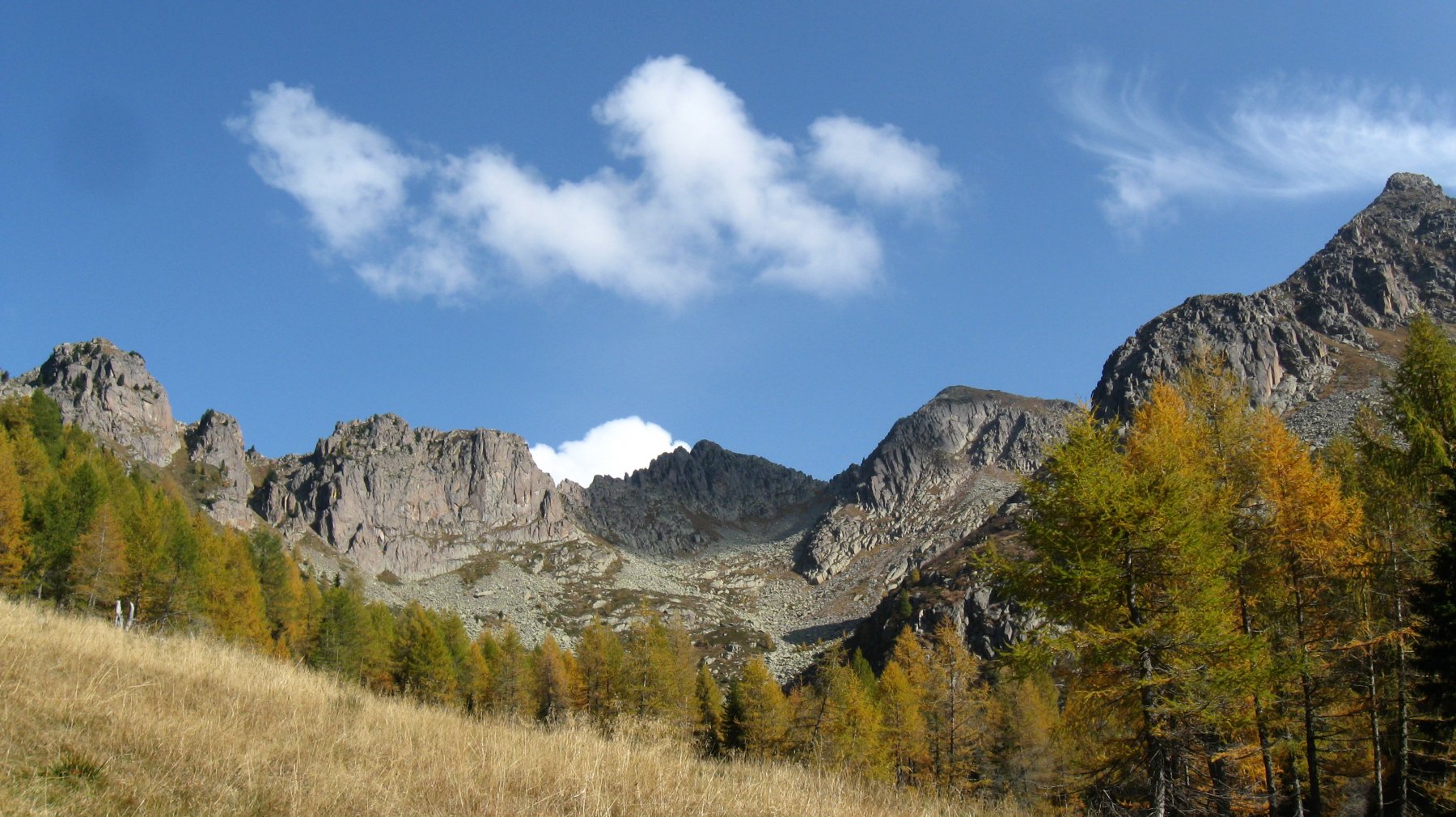 panorama salendo al rif. Sette Selle