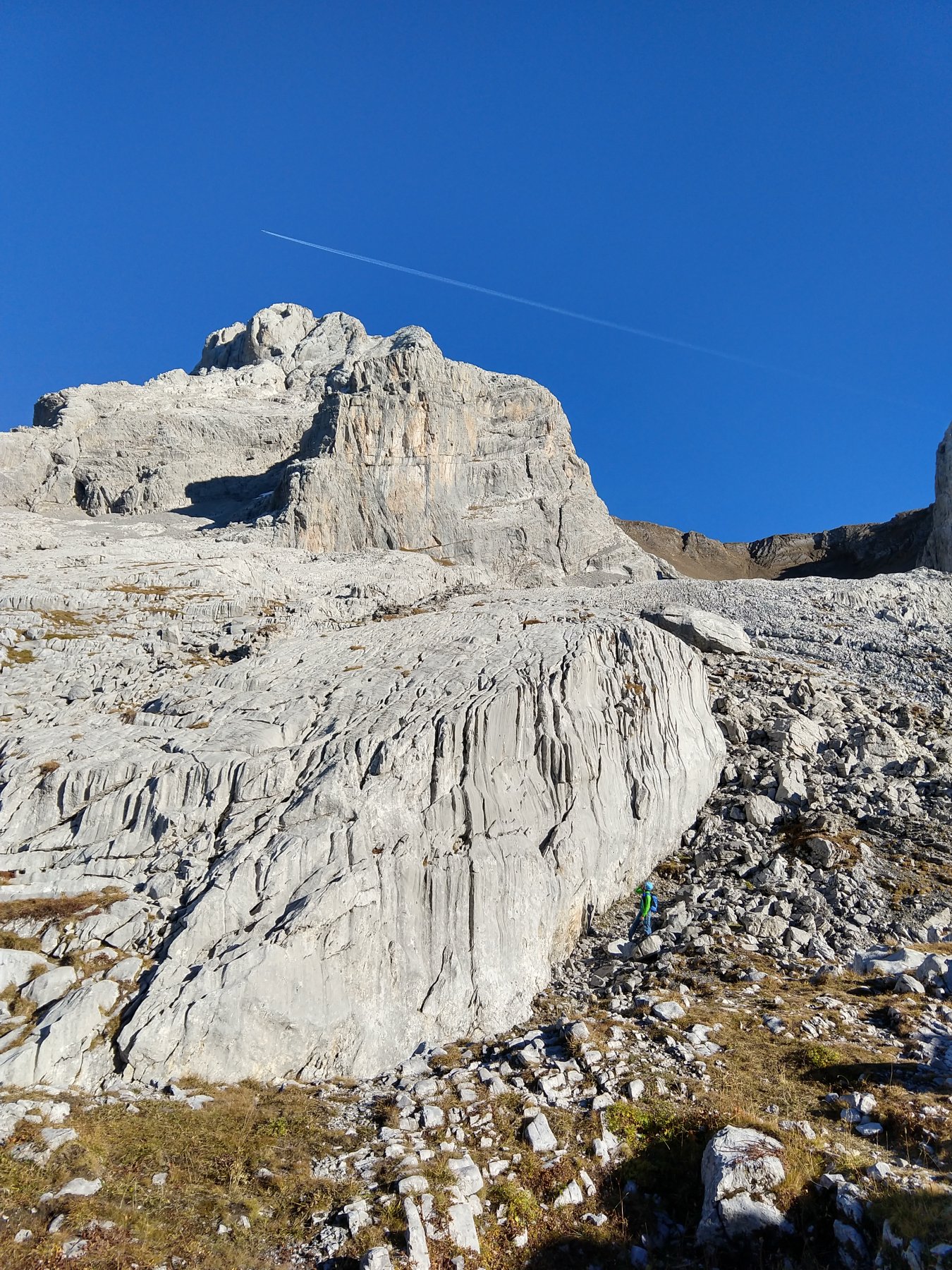 La Pointe Percée vista dal rifugio 