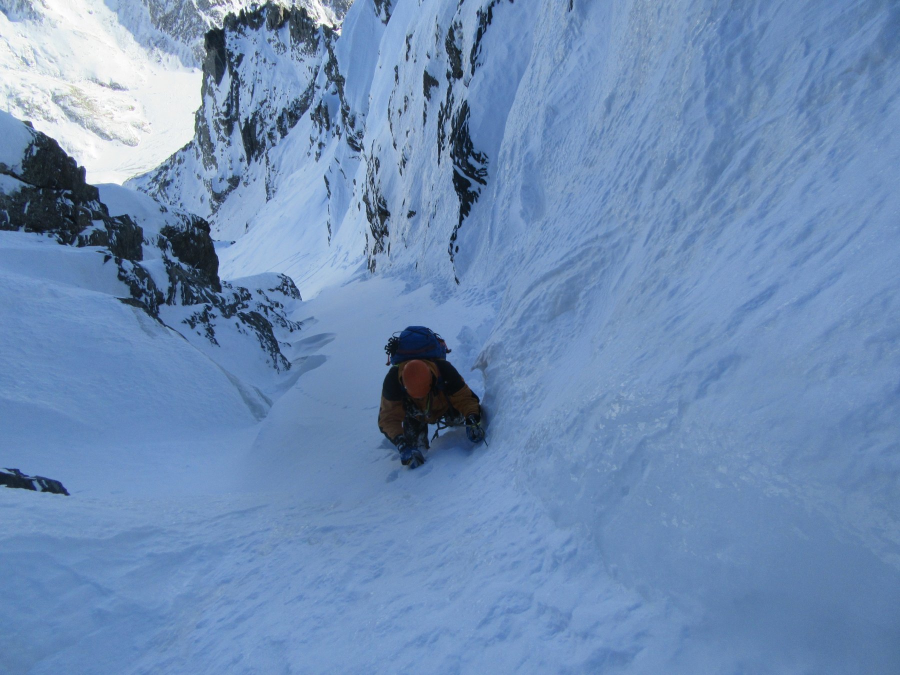 Finalmente fuori dalla neve più alta