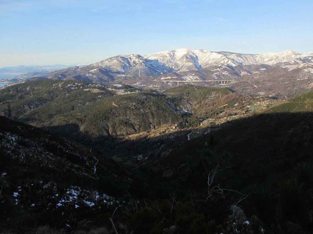 Albeggia sul Reixa e bric del Dente