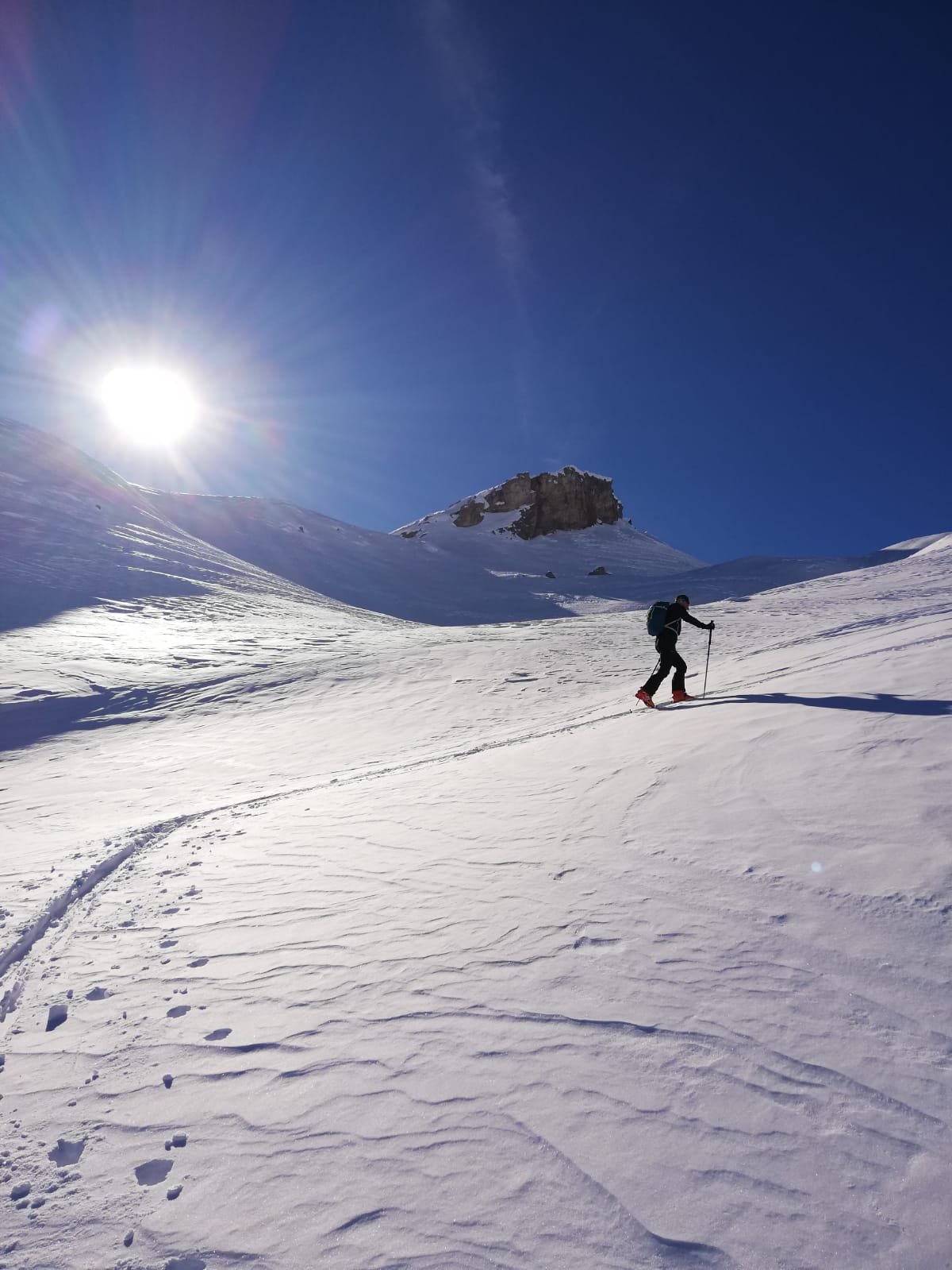 Risalendo verso il Pian dei Cavalli, sulla via di ritorno