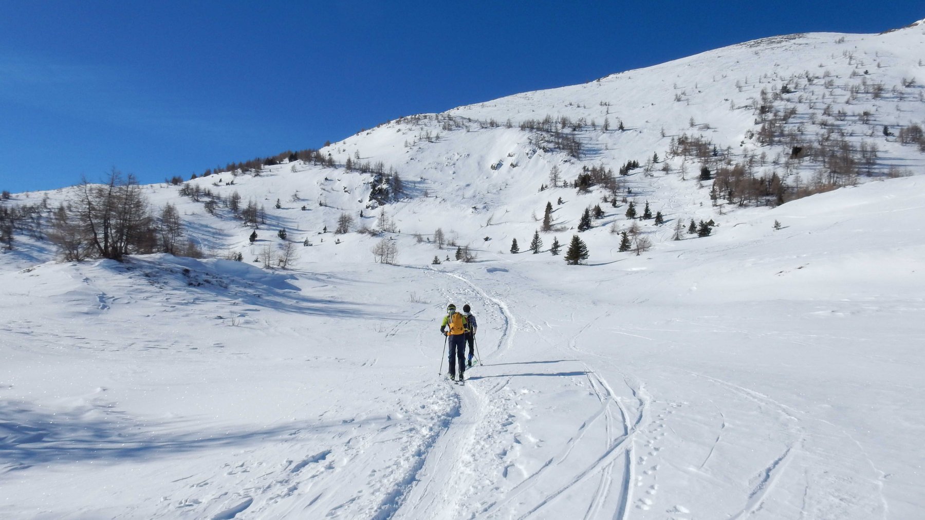 Ci portiamo sotto la  la pala finale del Piz Tri.