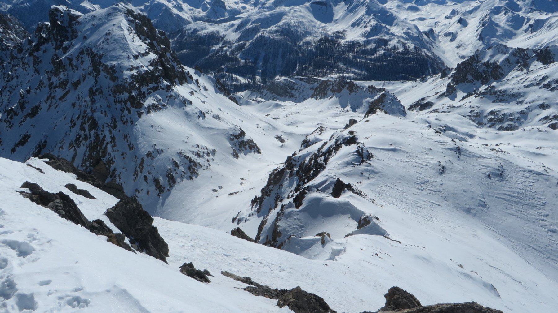 pendio finale dalla cima
