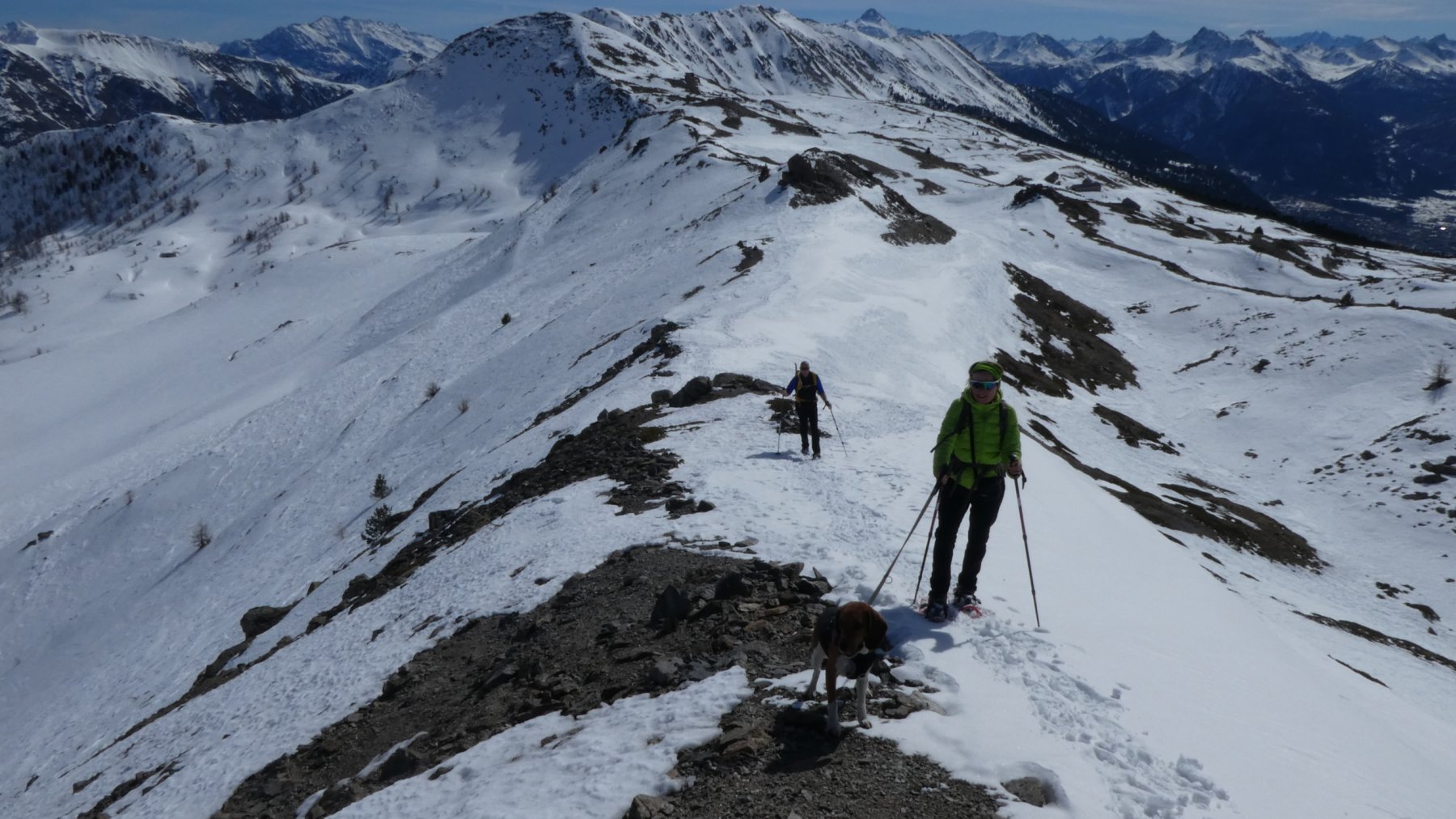 salendo lungo la dorsale SE della Gardiole