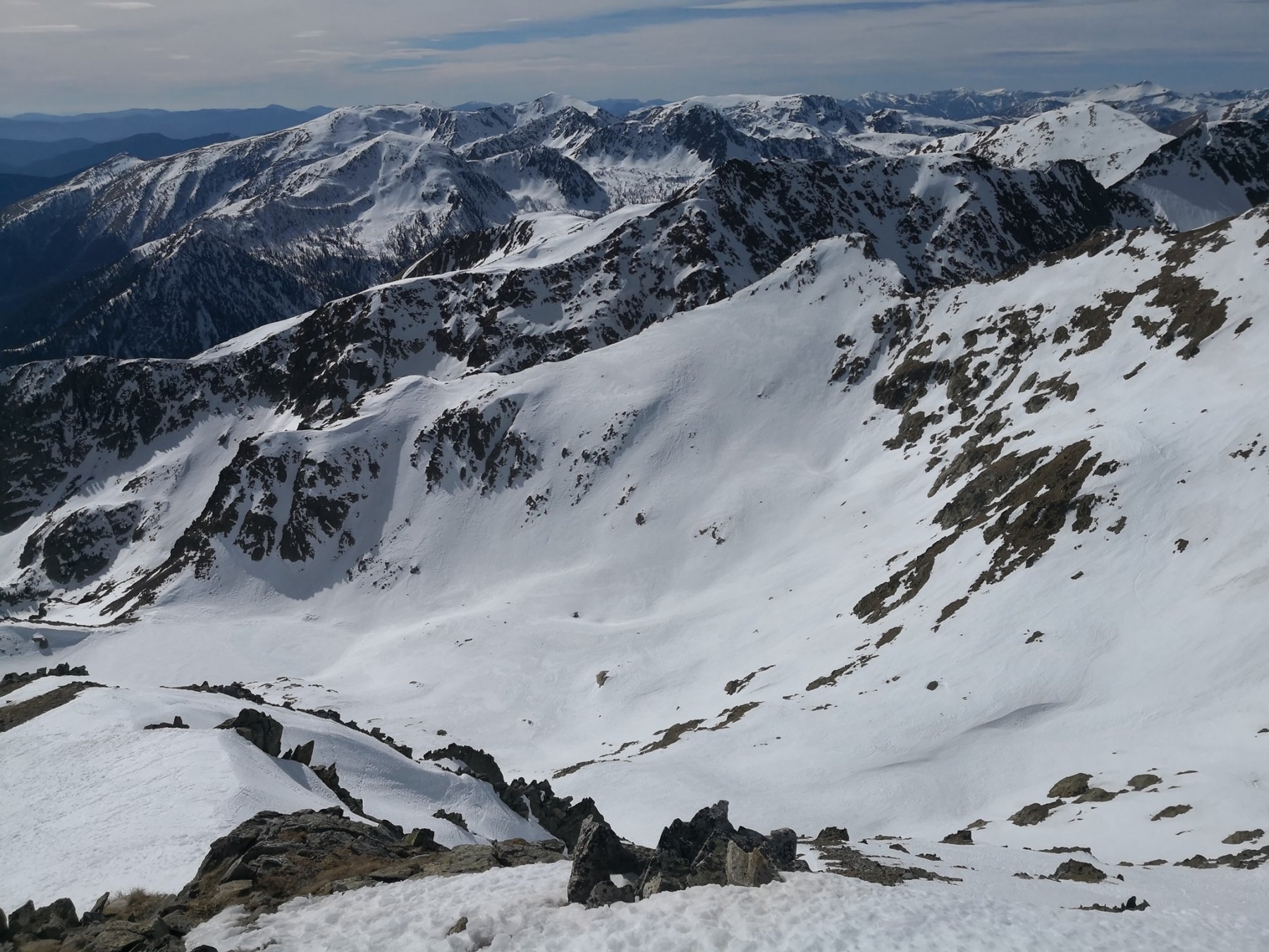 uscita canale a sx del ciriegia e itinerario salita