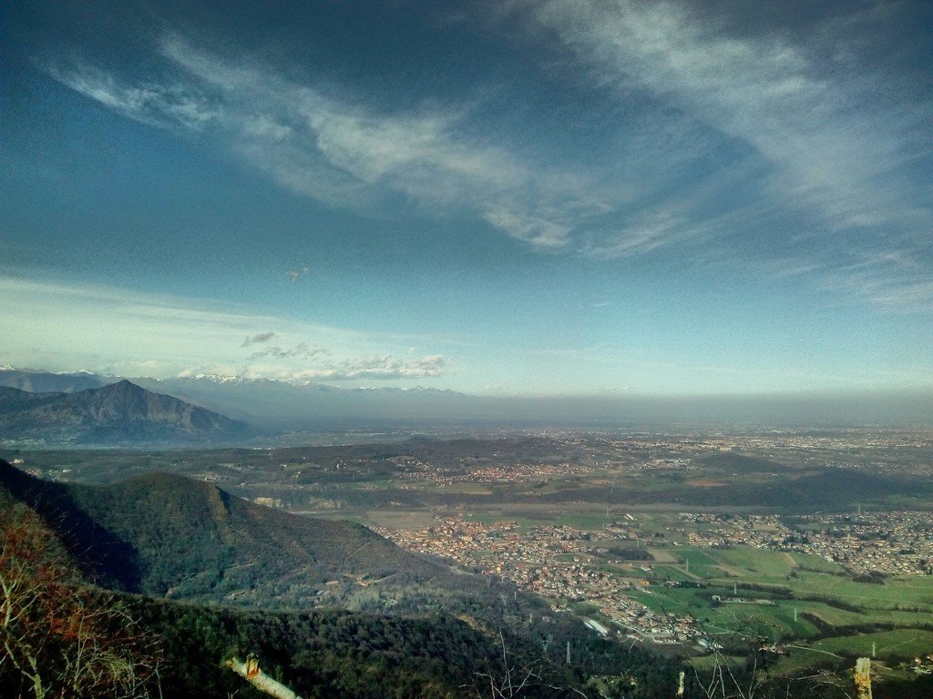 Panorama dalla Montagnazza sul Musinè e la bassa val Susa