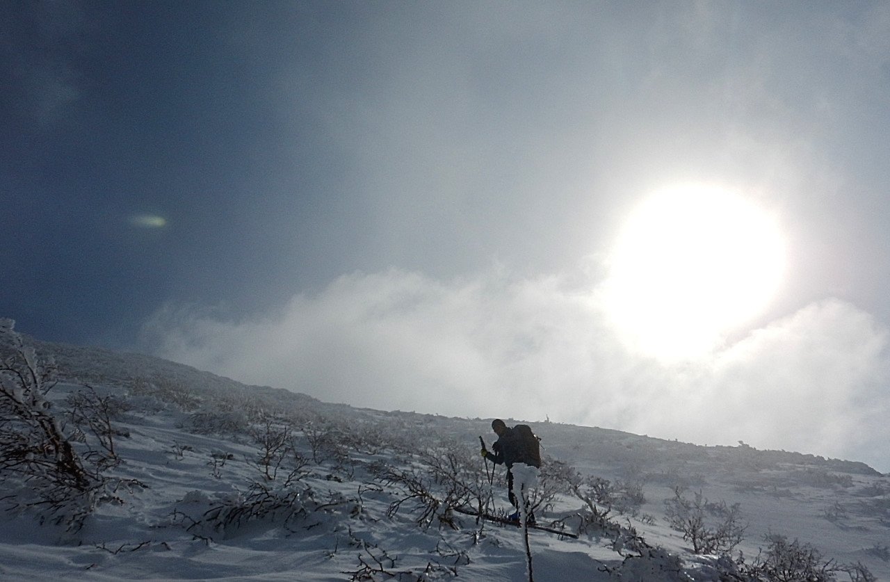 i pendii inferiori del  Mt Rishiri