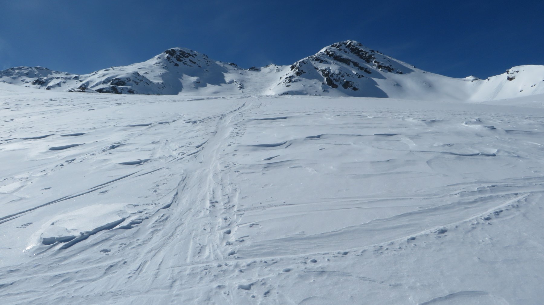 Il colle e a sinistra la Hochkreuz