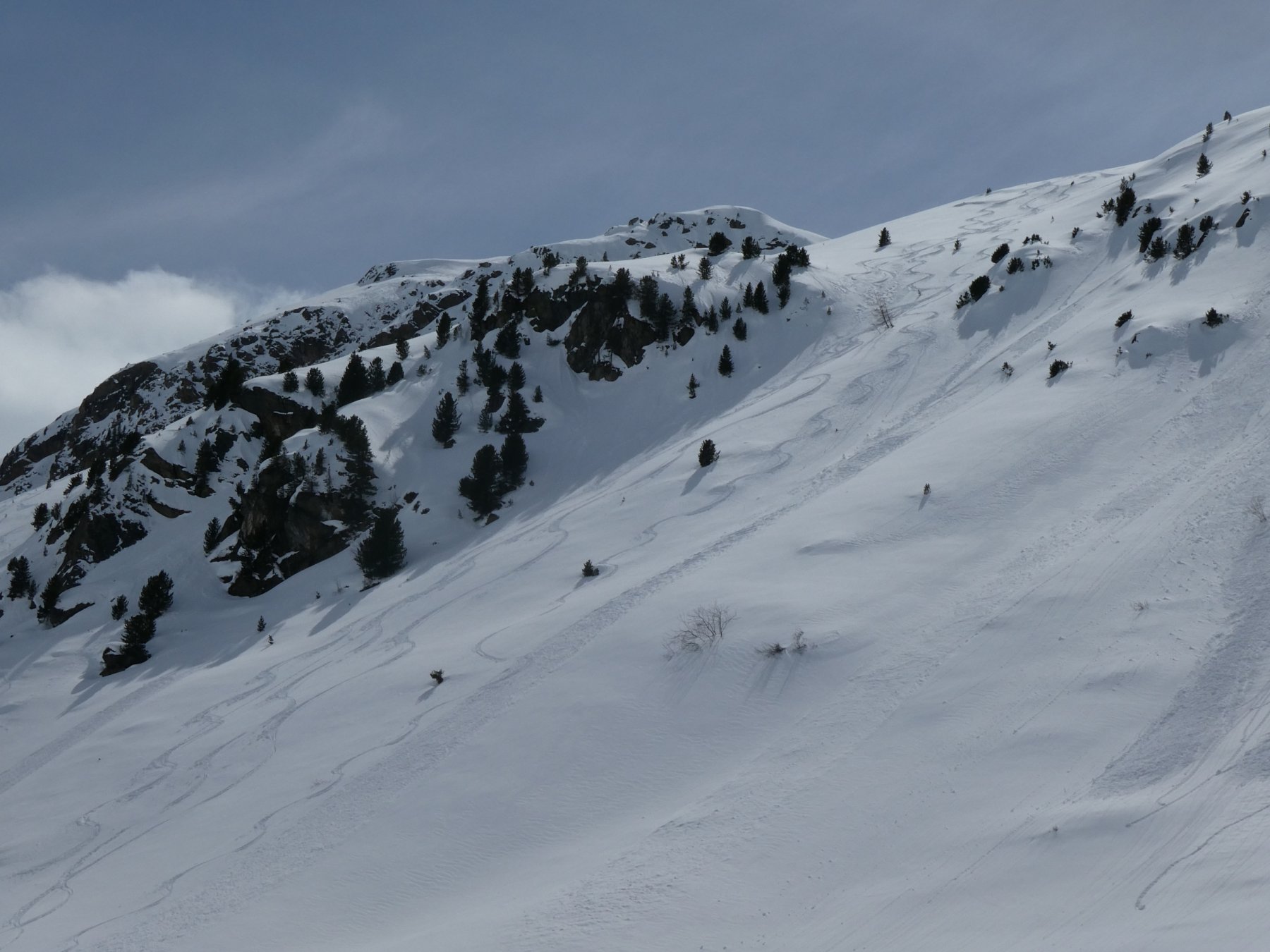unico rammarico non aver individuato questo ultimo pendio intonso verso il fondovalle