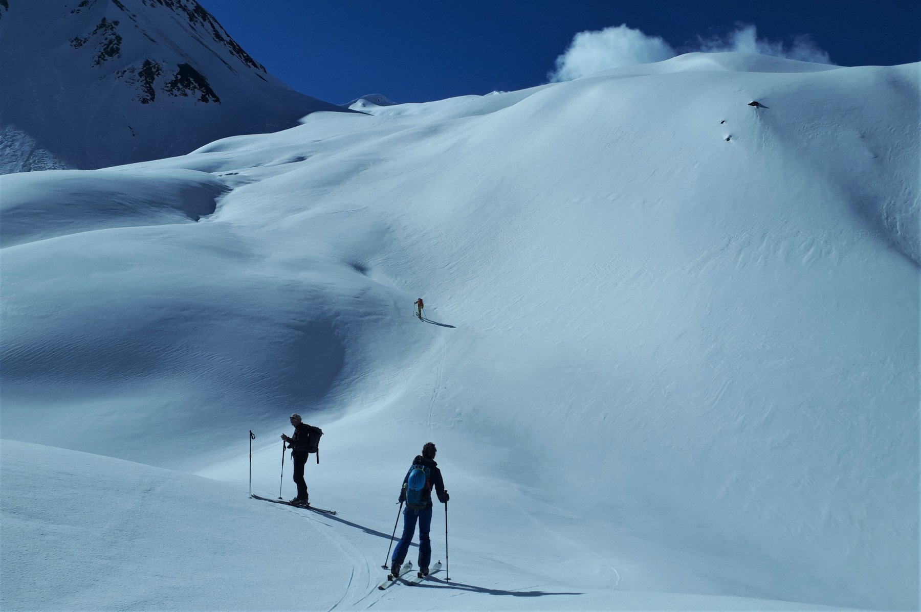 salita al Narvani Ridge, da Sioni