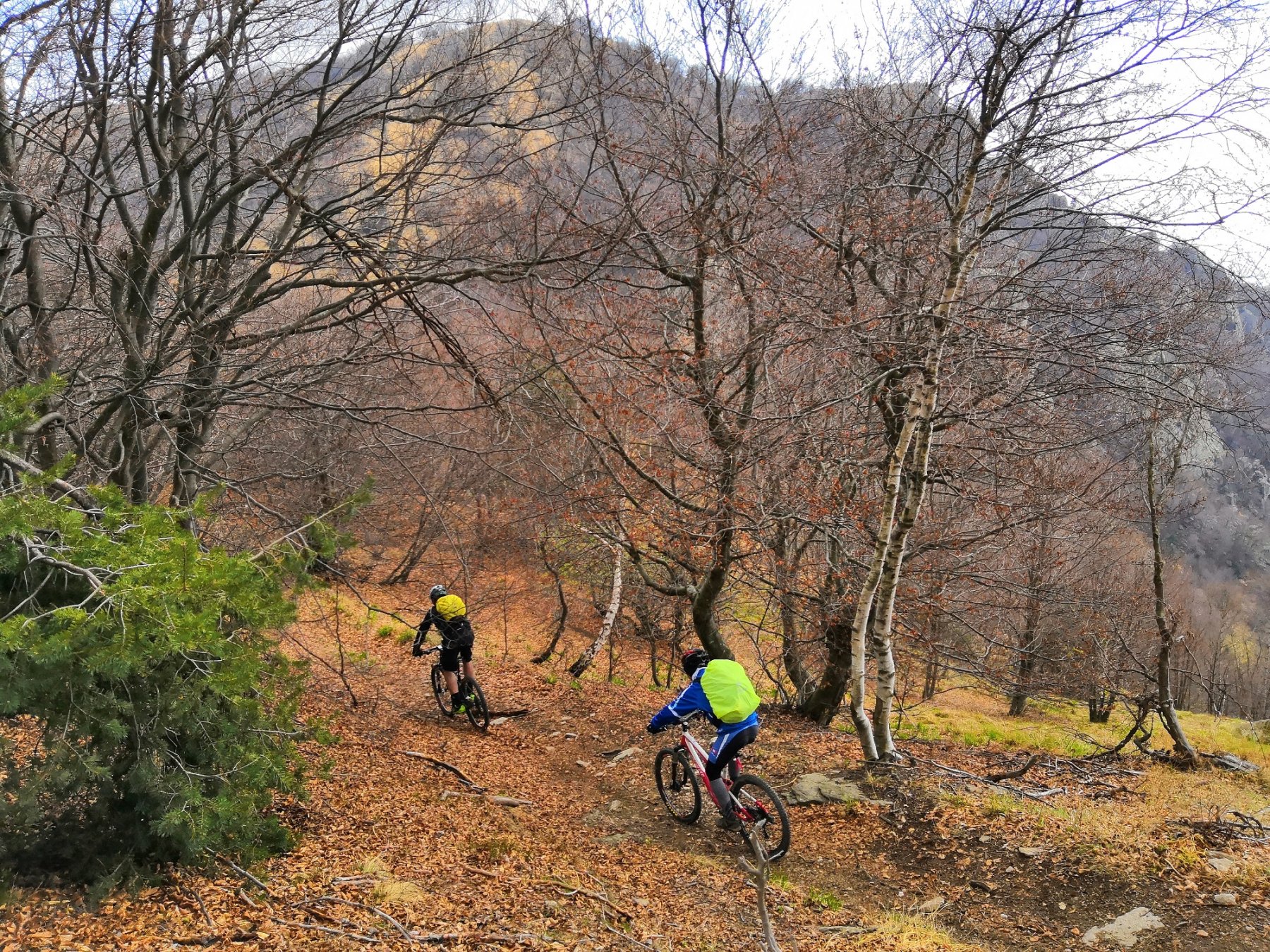 Discesa dal 7 confini al colle Sperina