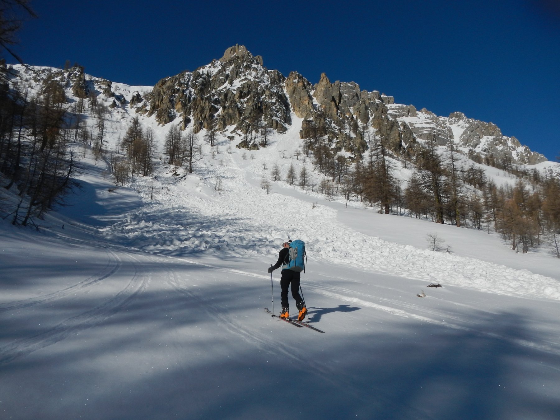 in salita verso il Col de Trancoulette