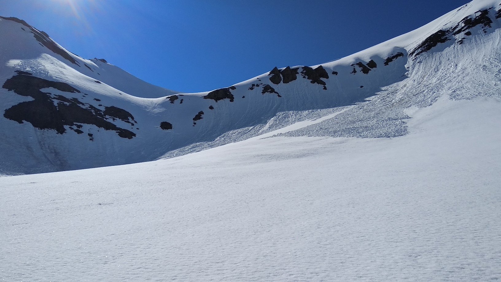 tratto ripido prima del col Bandarrey