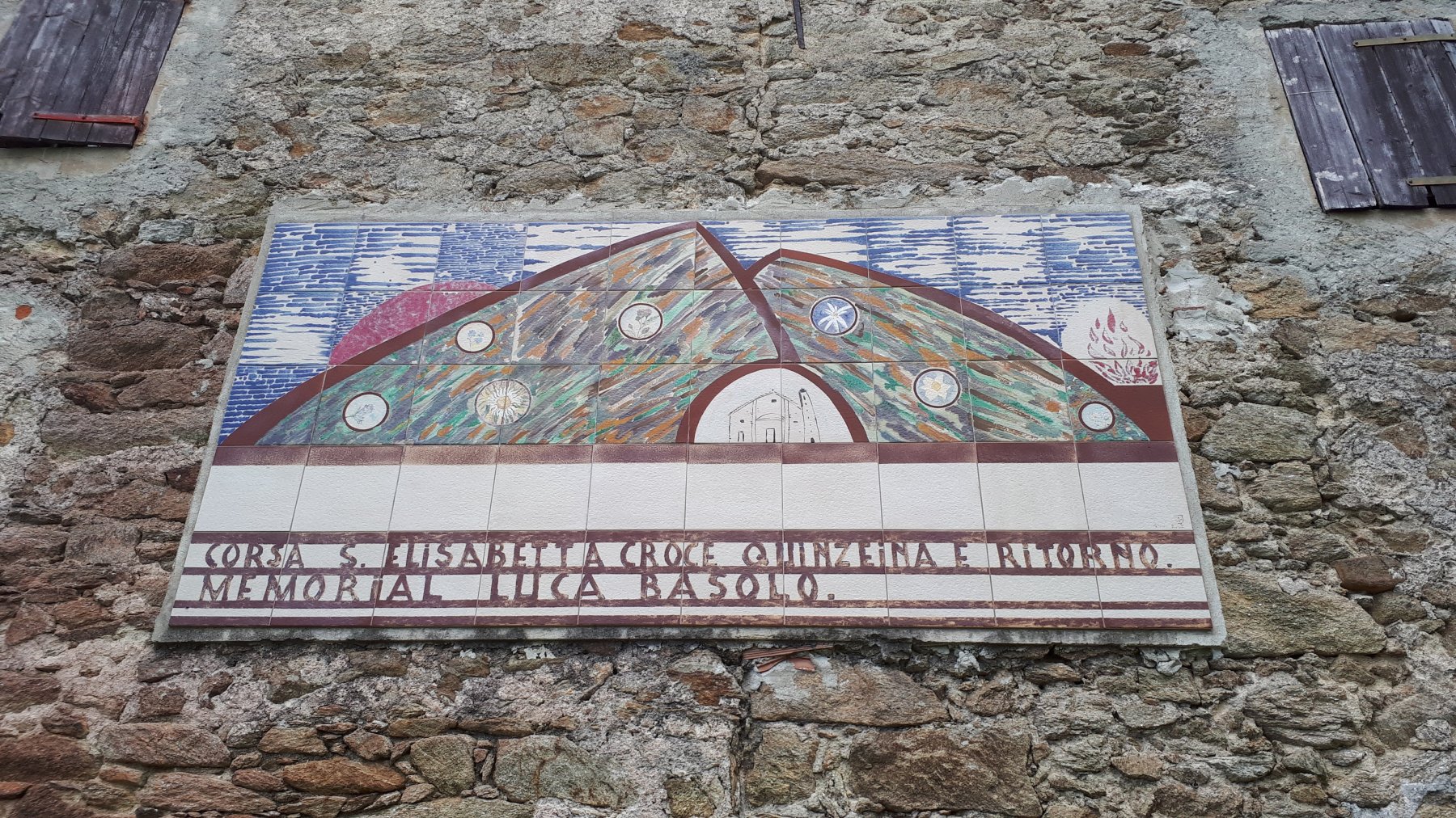 corsa in salita della bollinatura arancio