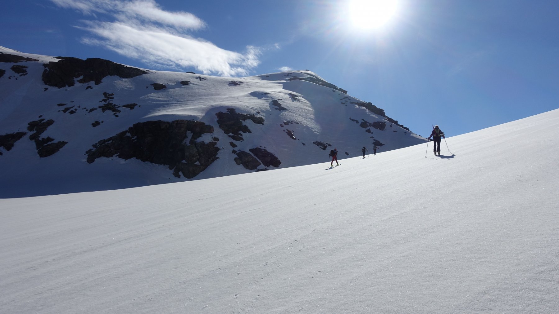 Arrivo al col delle Disgrazie