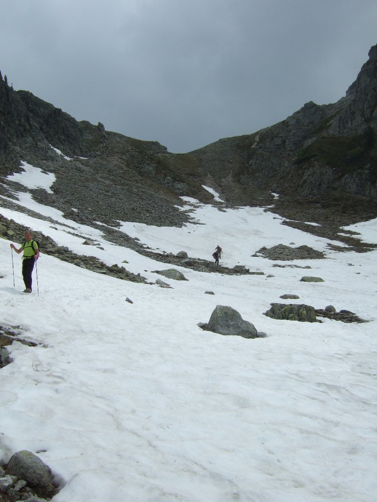 in discesa dalla forcella