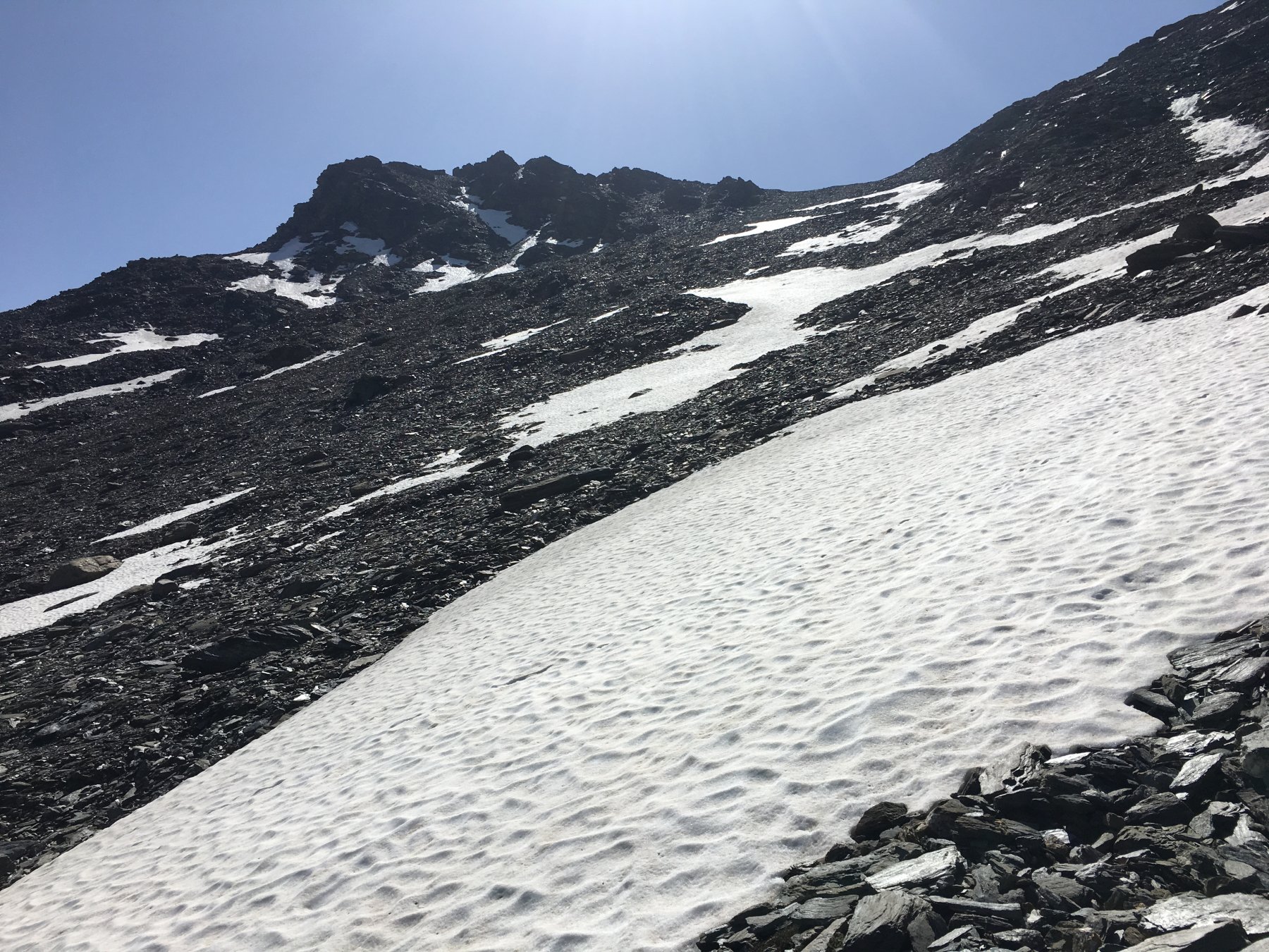 Il colle dal versante Almiane 