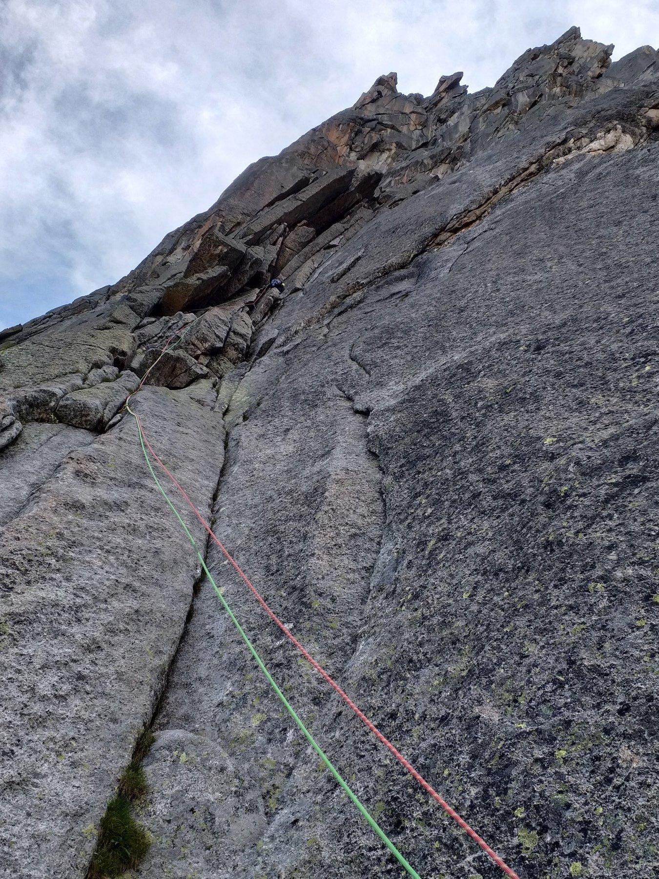 Il tiro che conduce alla base del camino 