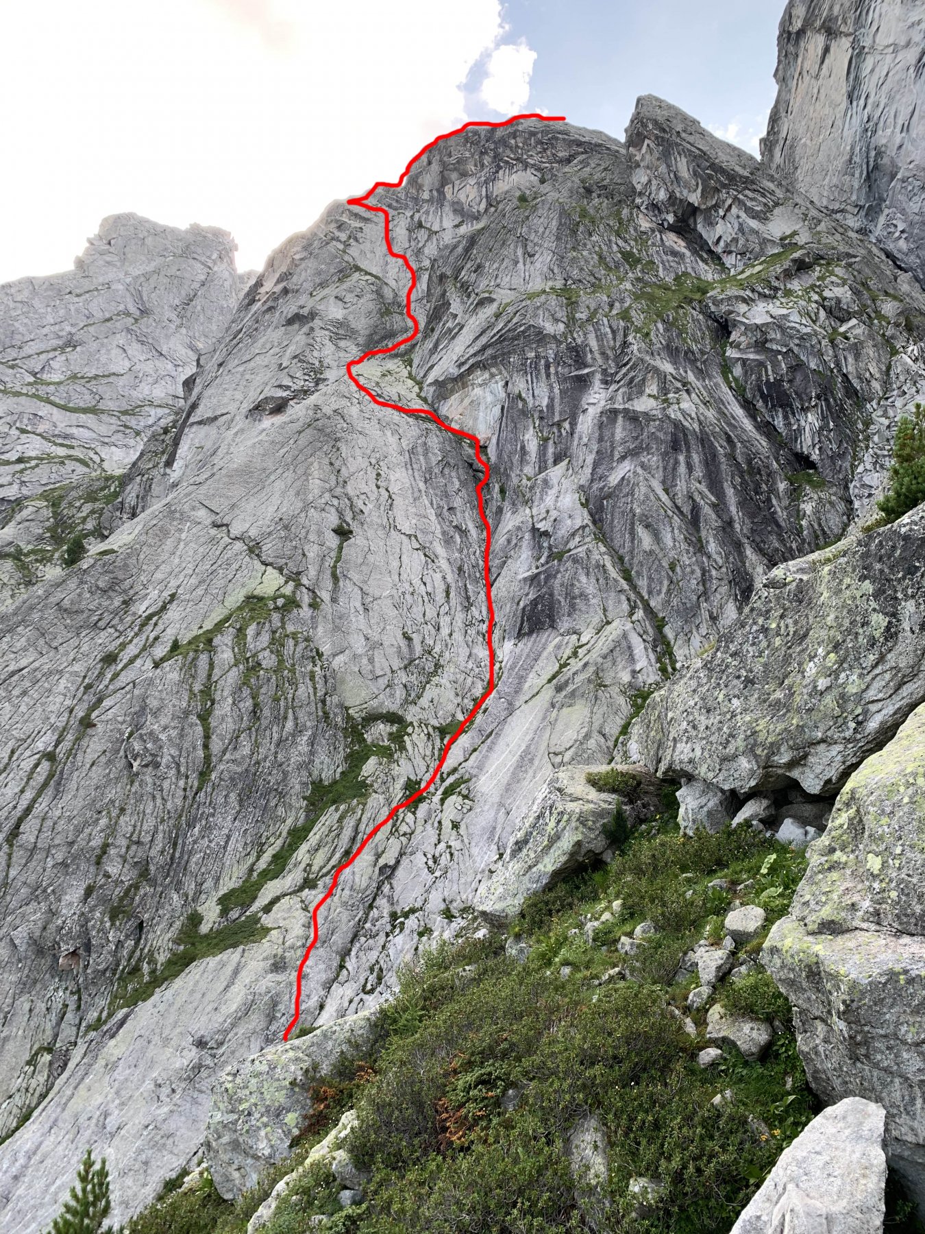 la prima parte della via