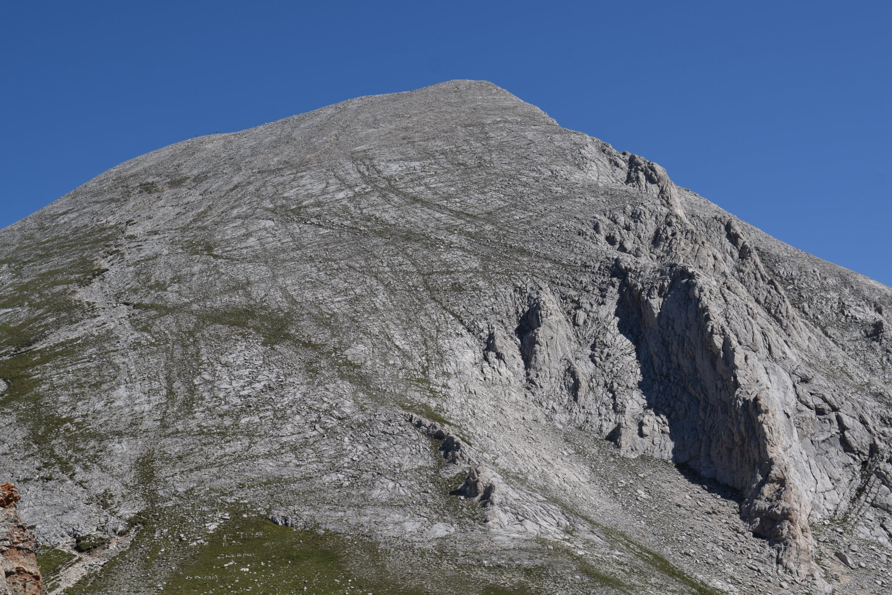 il Vihrern visto dal vallone di salita