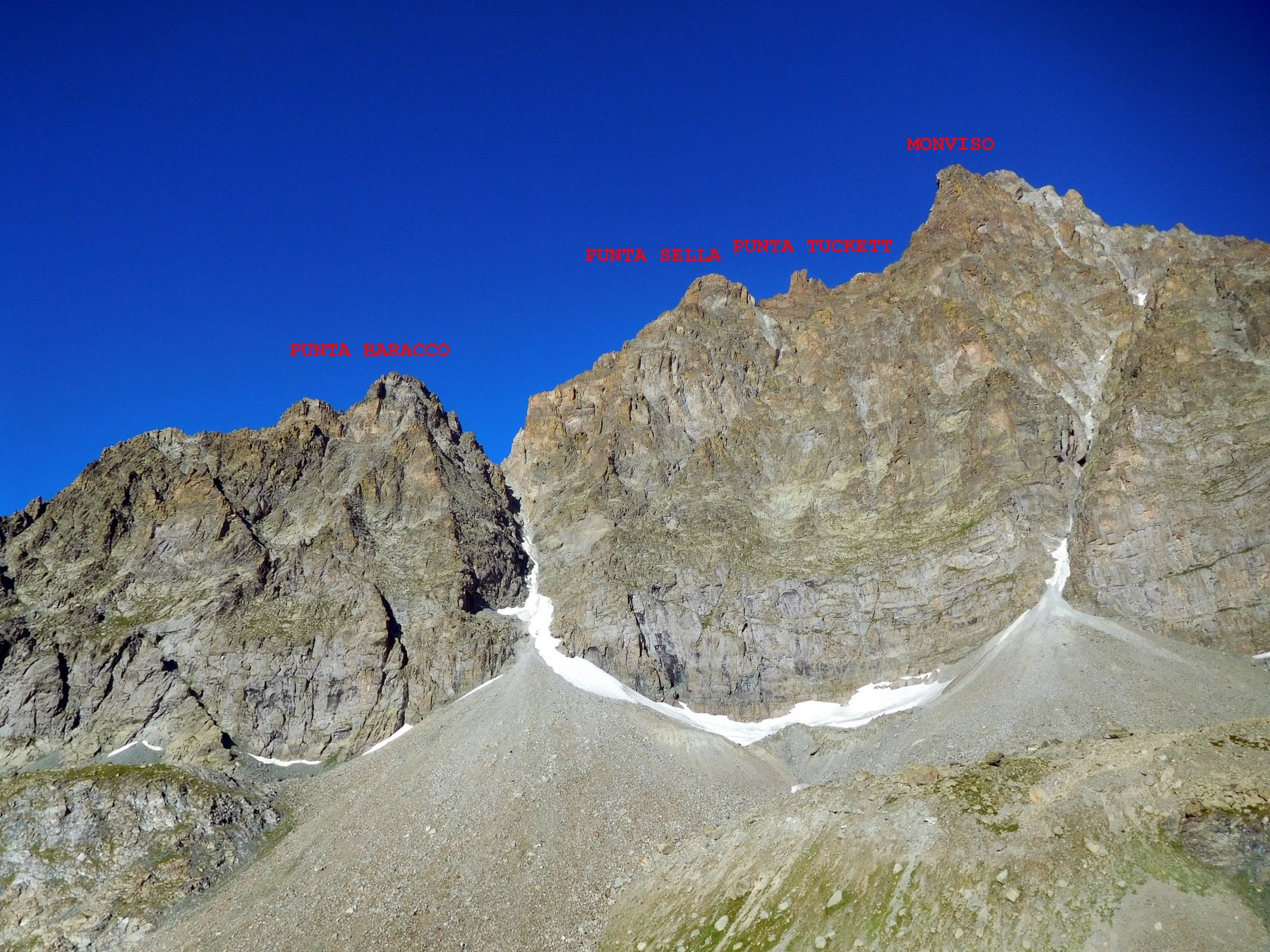 versante est opposto alla via normale di salita