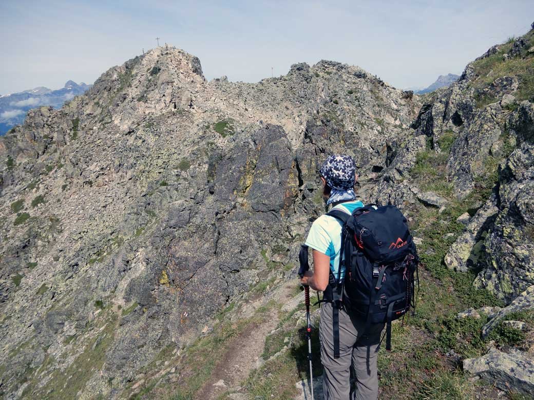 in vista della vetta