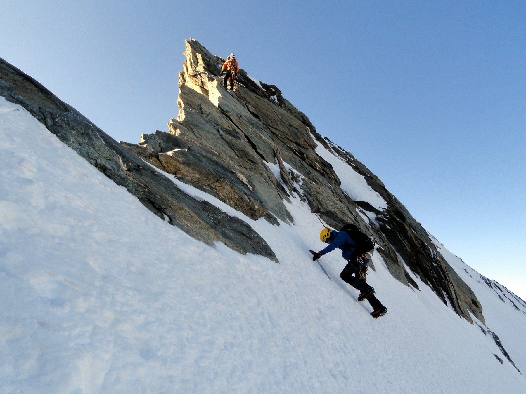 discesa delicata dal Taschhorn