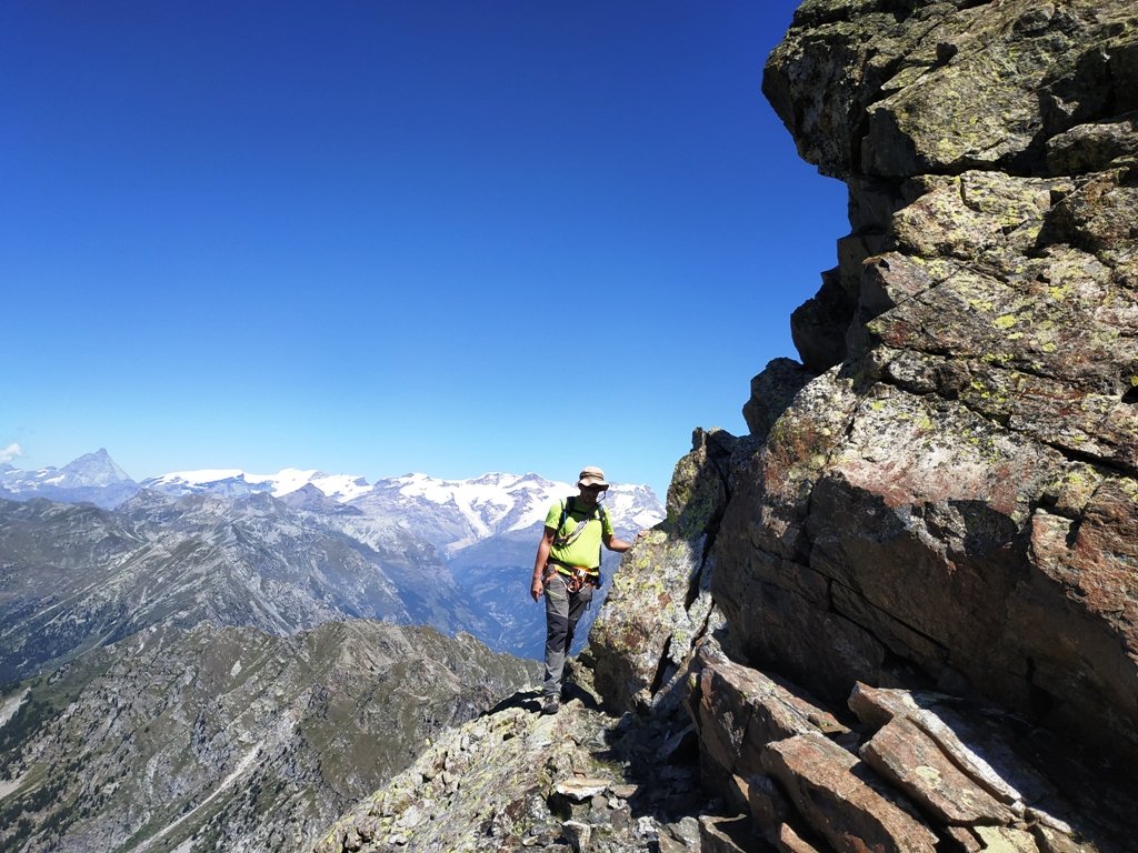 Cengia di salita lato ovest.