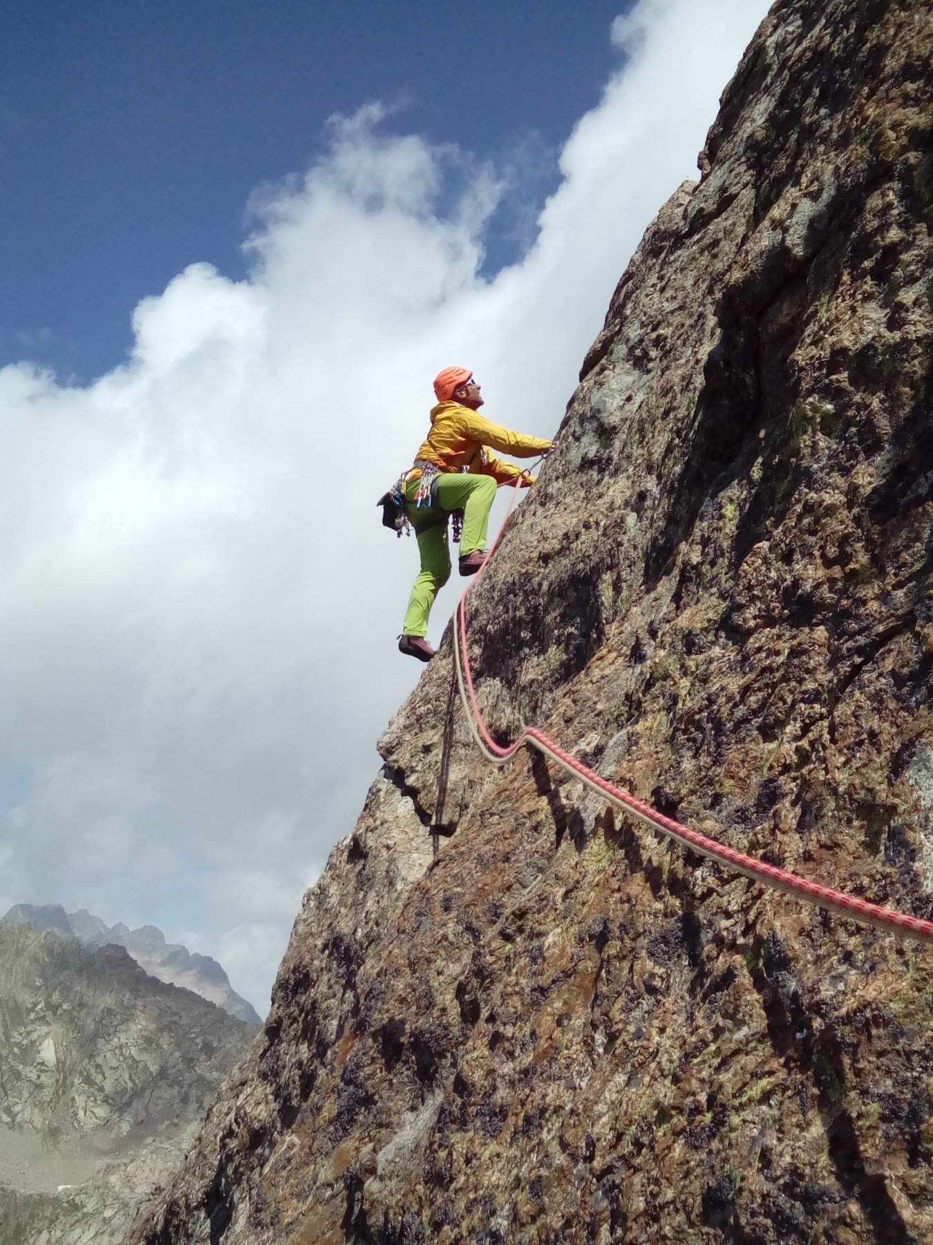 Sulla parte alta dello sperone