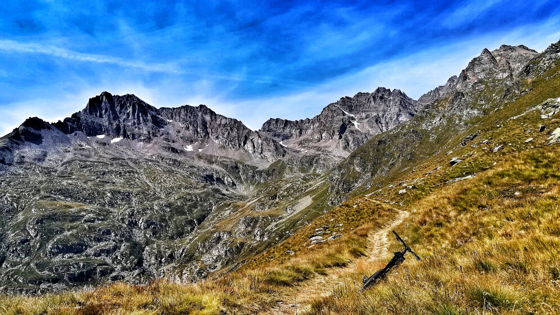 Magnifico traverso verso l'alpe Foges