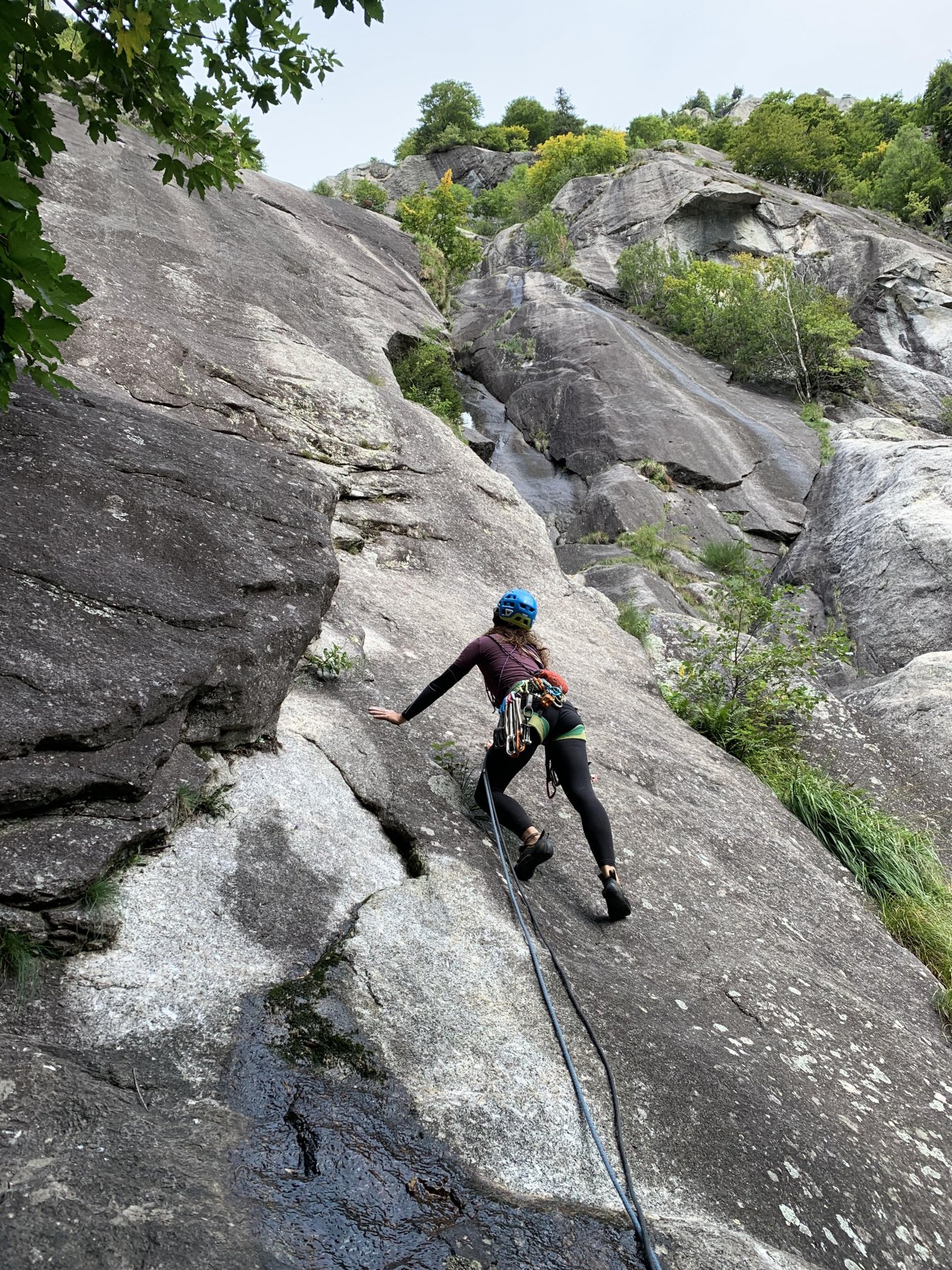 la partenza della via