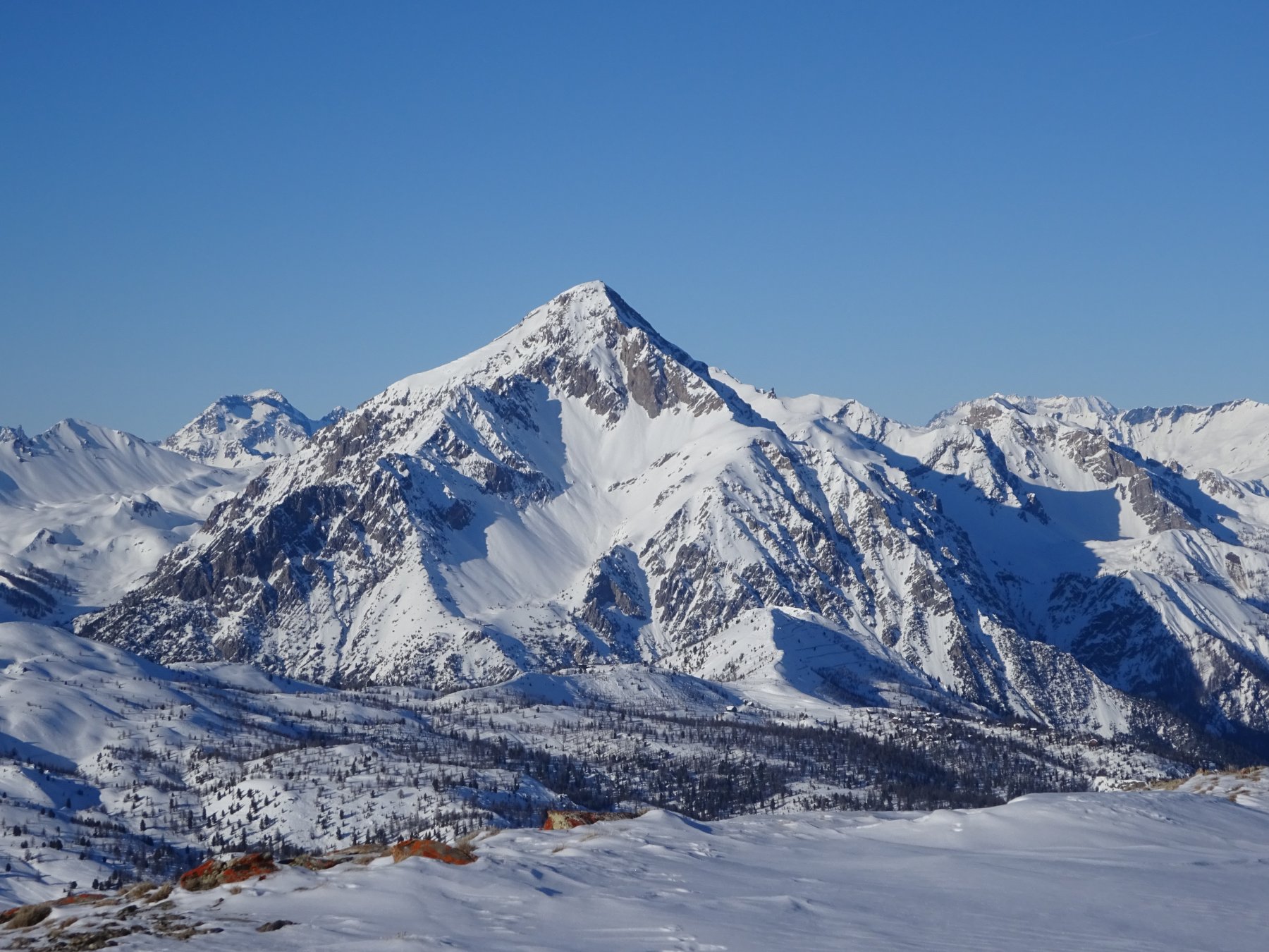 Chaberton dalla spalla della Crete de la Dormillouse