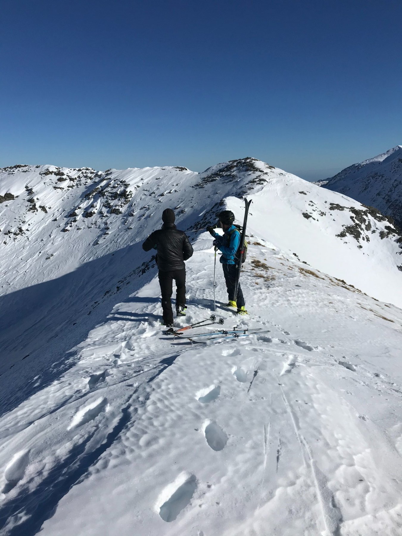 Dalla prima vetta la cresta 