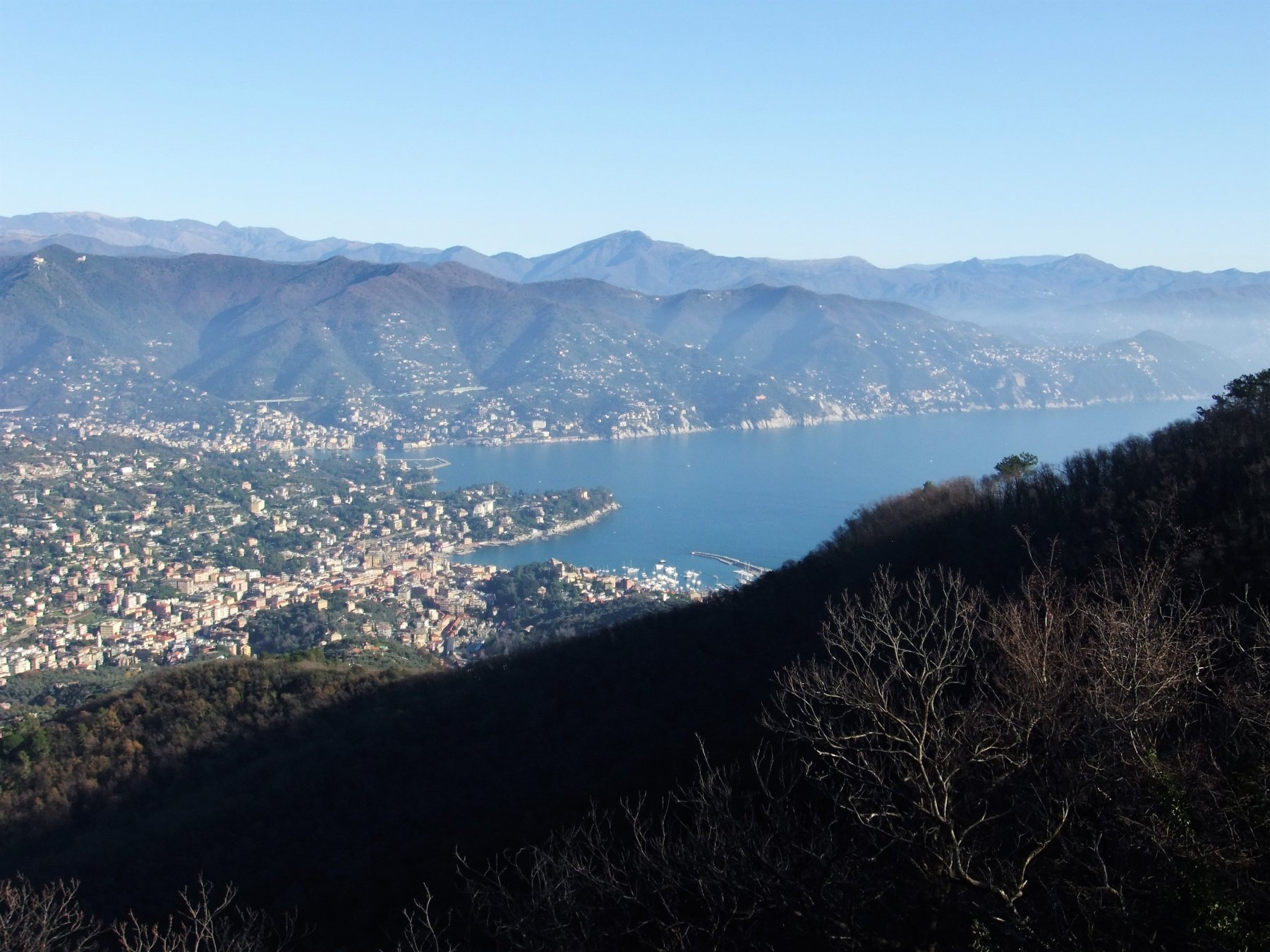 Rapallo e Santa Margherita dal Monte delle Bocche