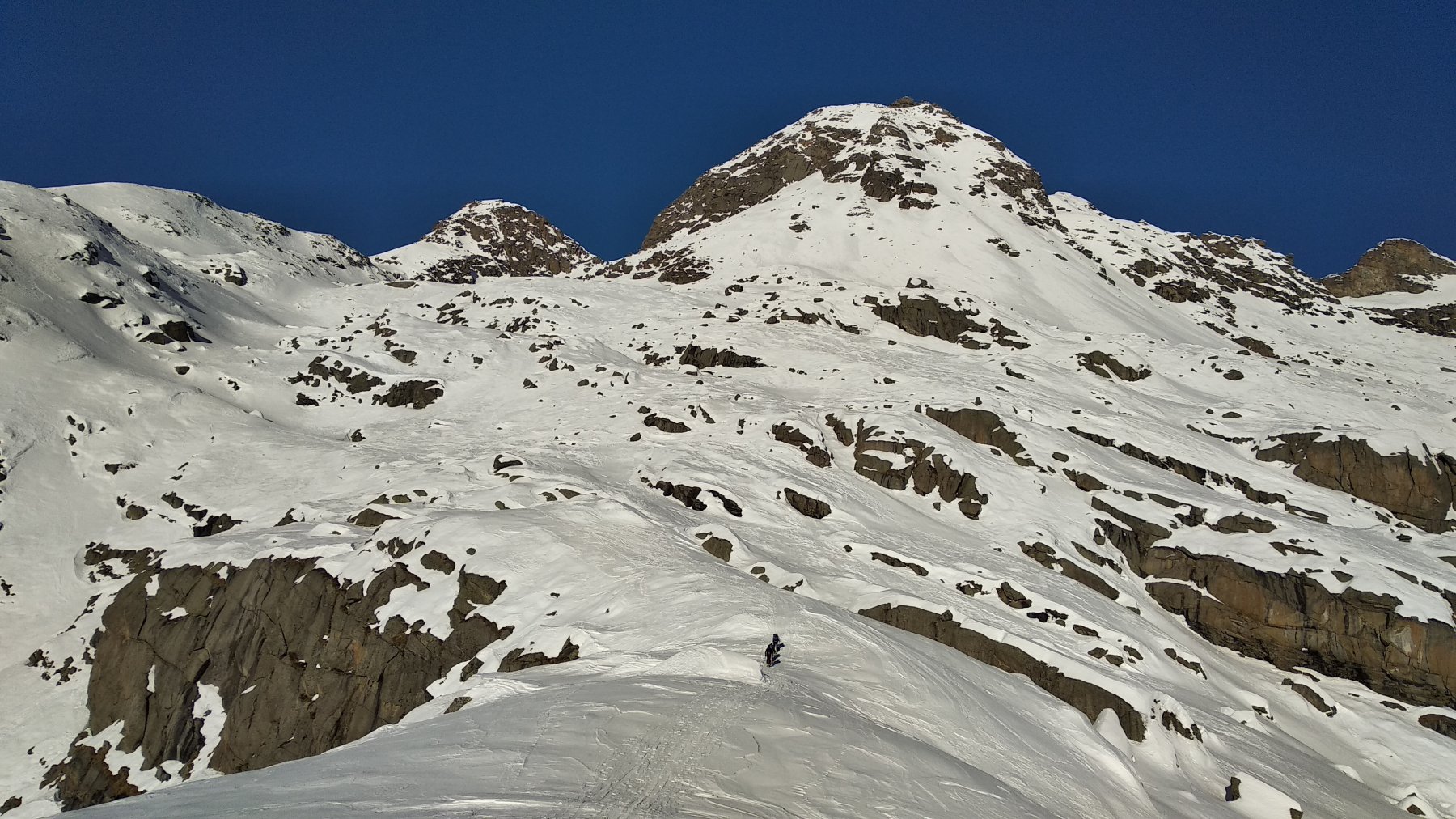 Al termine della cresta di Pra Longis