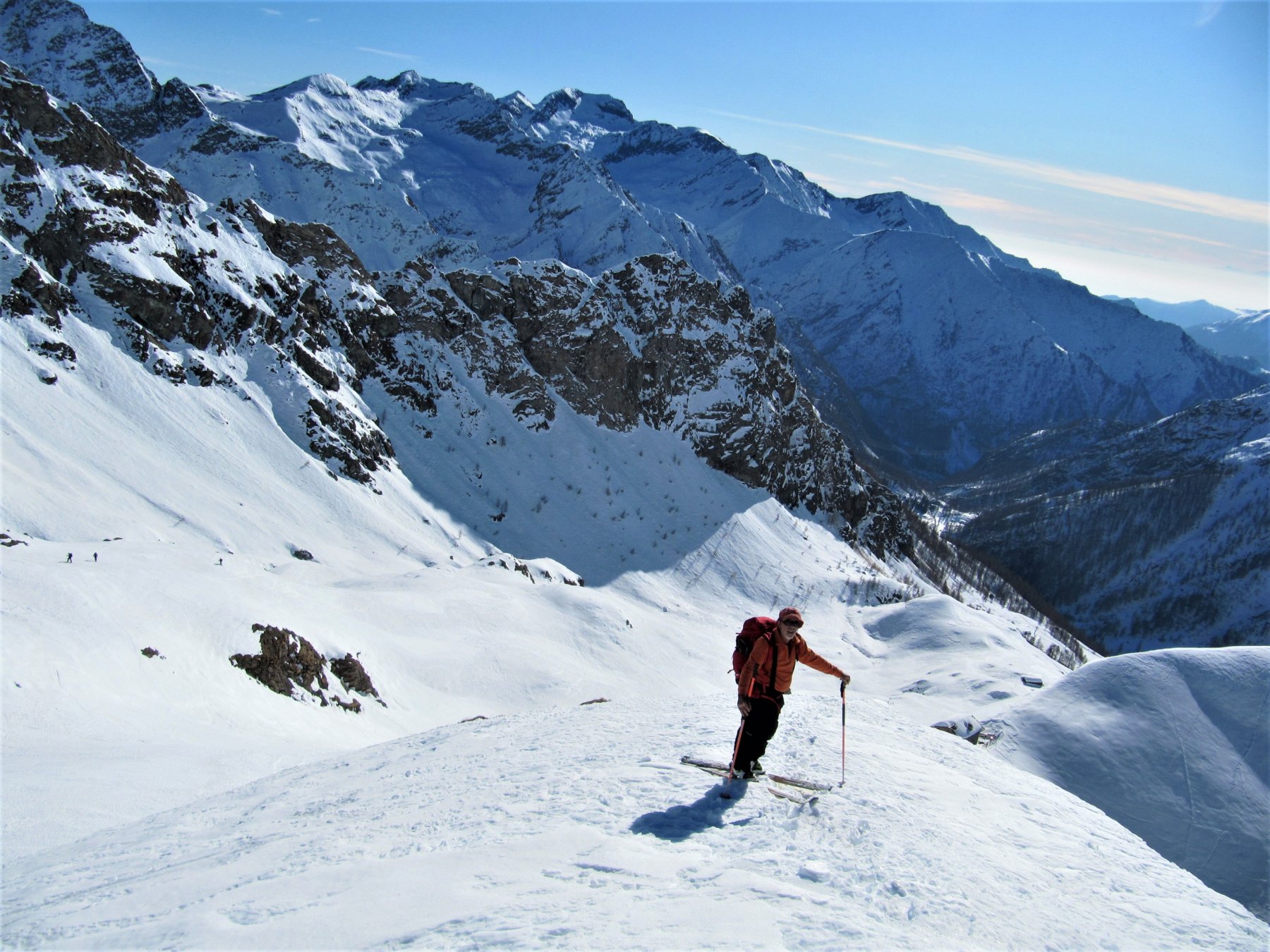 La dorsale di salita alla cima