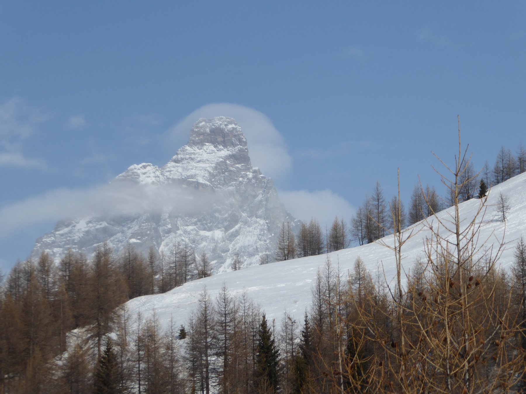 il Cervino coi...batuffoli di cotone
