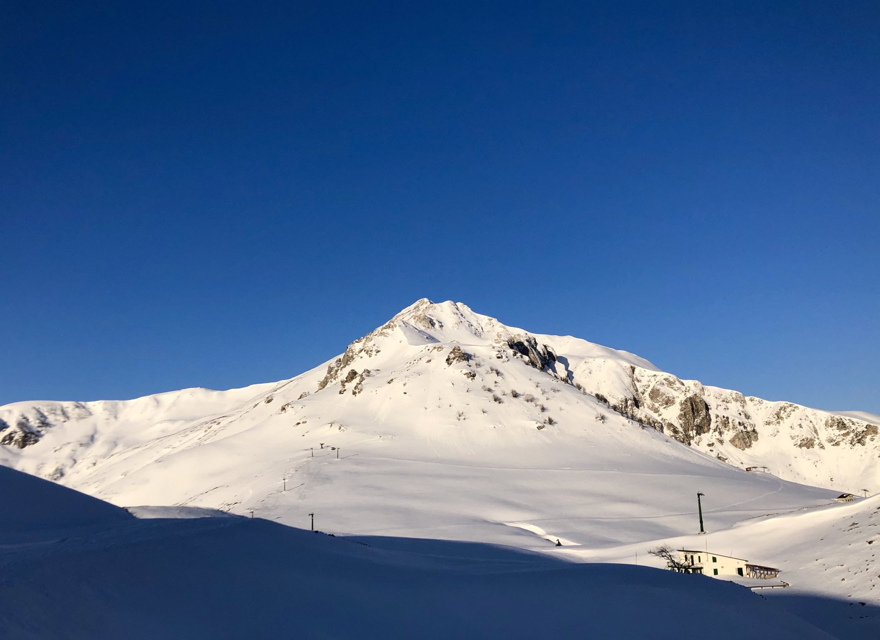 Cresta Est dalla strada di ritorno