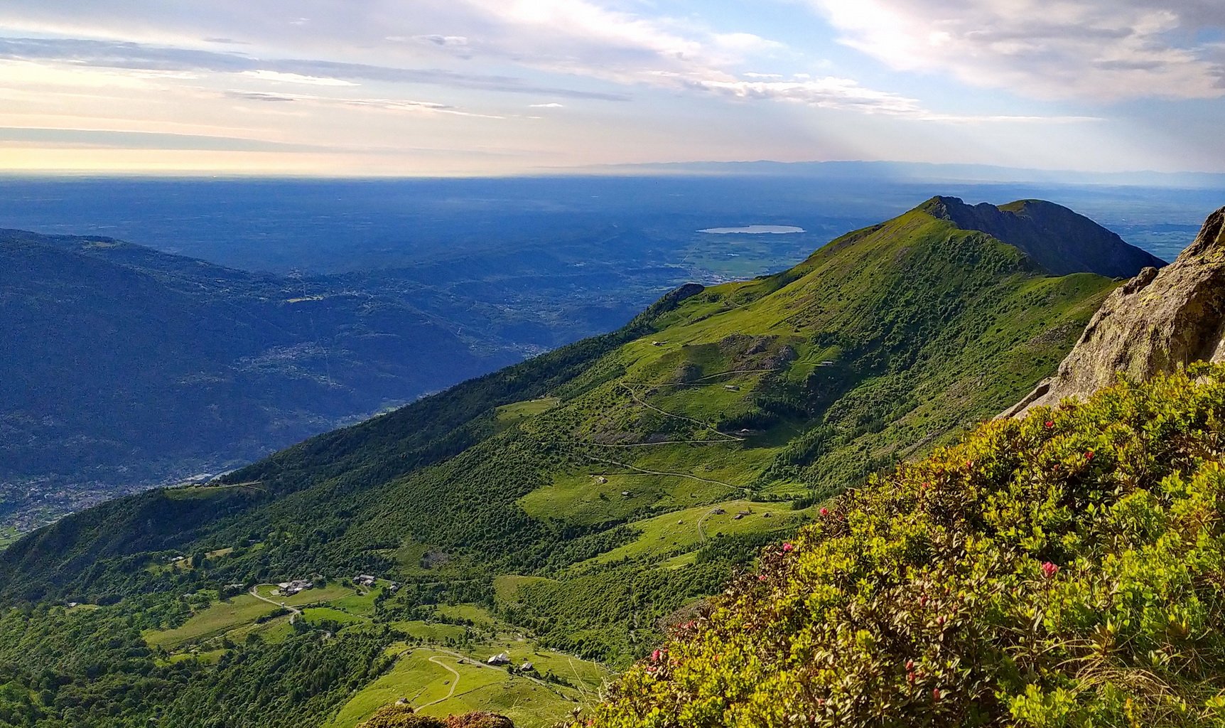 Panorama verso la pianura