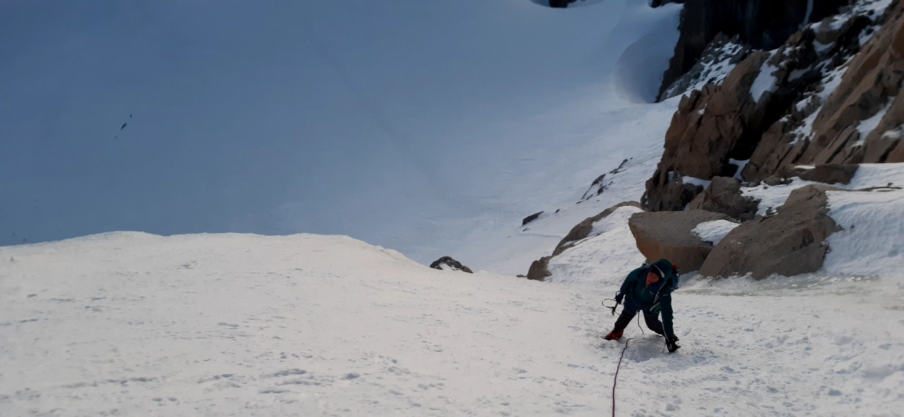 L'ultimo tratto di salita al Maudit