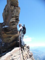 Passaggio in cresta verso la punta sud