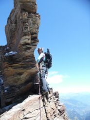 Passaggio in cresta verso la punta sud