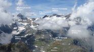 Panorama da quota 3010mt. della Cresta del Fort (M.Fortino).