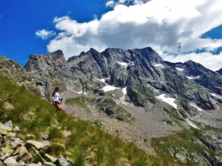 Cartolina in discesa dalla cima